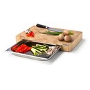 Continenta Schneidebrett mit Schublade 48 x 32 cm