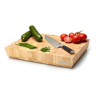 Continenta Holzblock Schneidbrett 40  x 30 x 7,3 cm