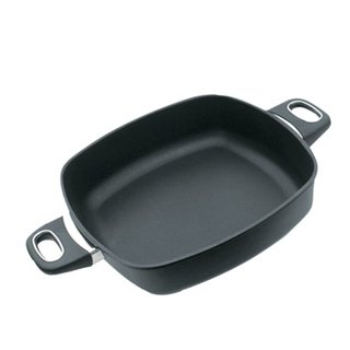 Gastrolux Biotan Plus Guss- Hochrandpfanne eckig 2 Griffe 28 cm 7 cm Induktion