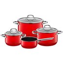 Silit Kochgeschirr-Set Passion red 4 tlg. Stielkasserolle