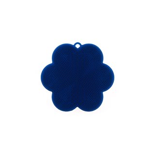 Silikonschwamm Swisch Blume dunkelblau