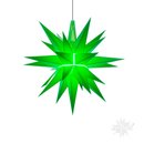 Original Herrnhuter Weihnachtsstern Kunststoff grün...