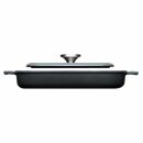 Woll Iron Grillpfanne Gusseisen 24 x 24 cm 4,5 cm hoch mit Steakpresse