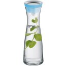 WMF Wasserkaraffe blau 1 Liter mit Automatikdeckel