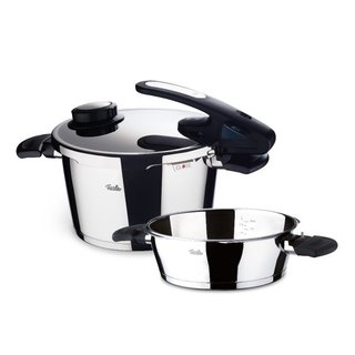 Fissler Schnellkochtopf-Set Vitavit Edition Design 4,5 + 2,5 ltr. mit Einsatz