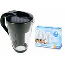 Dafi Glas-Wasserfilter classic 2 Liter schwarz 6 Kartuschen